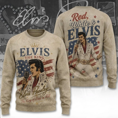 Red White & ELV – Vintage Music Apparel