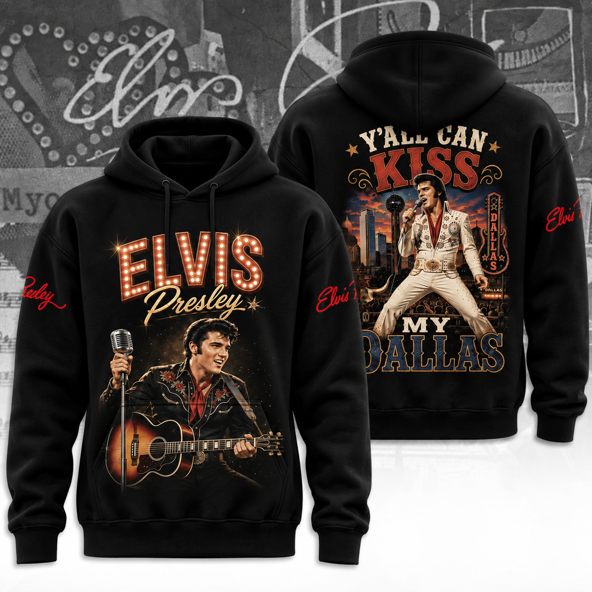 Y’ALL CAN KISS MY DALLAS ELV – Vintage Apparel